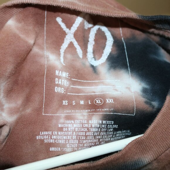 XO ASAP Rocky x Weekend After Hours"  T shirt Tie Dye XL AWGE - Picture 6 of 6